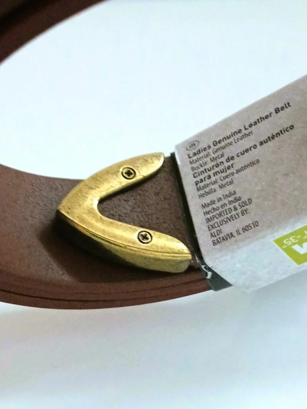 Serra Women's Brown Leather Belt 31